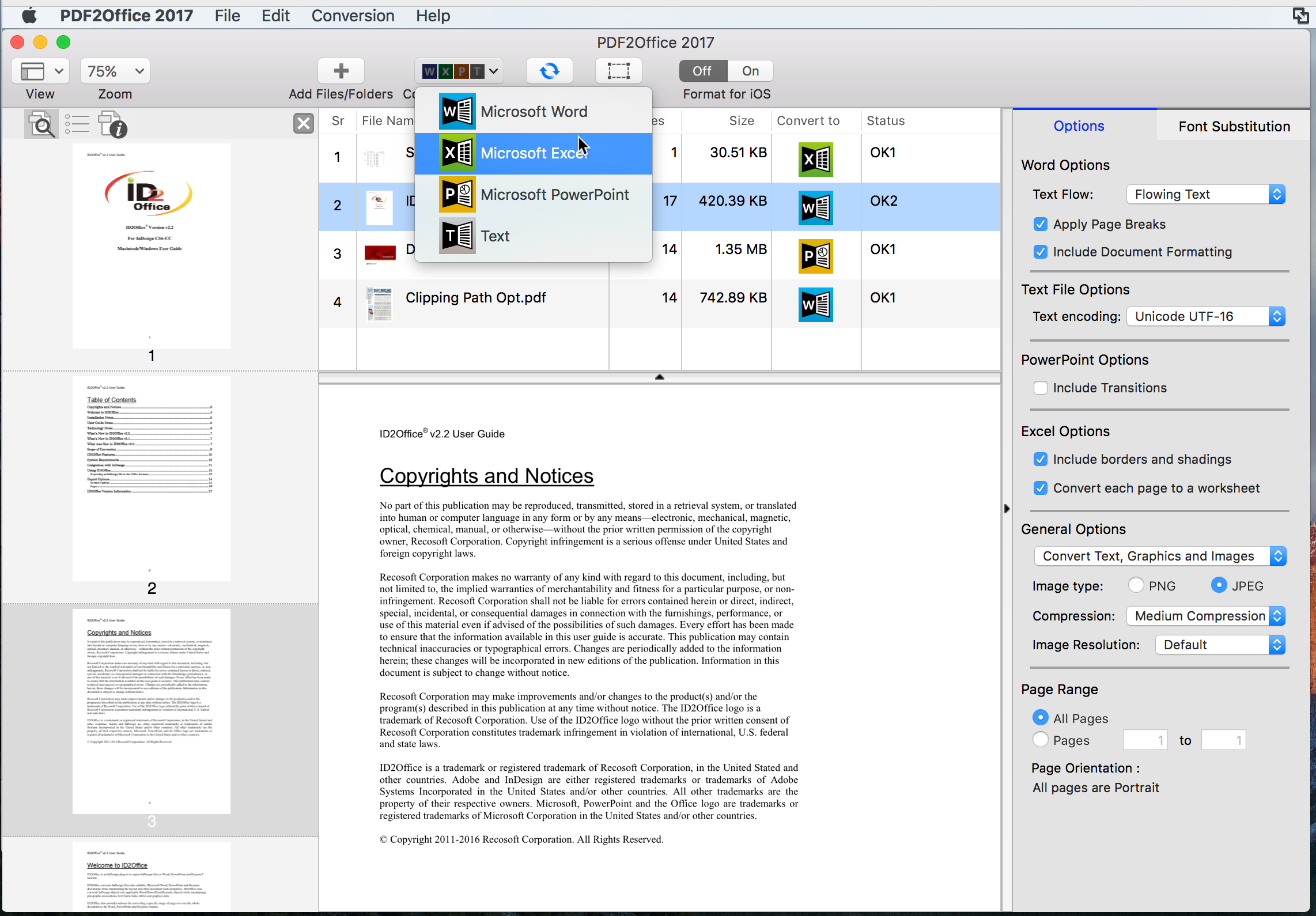 PDF to Excel Conversion on Mac