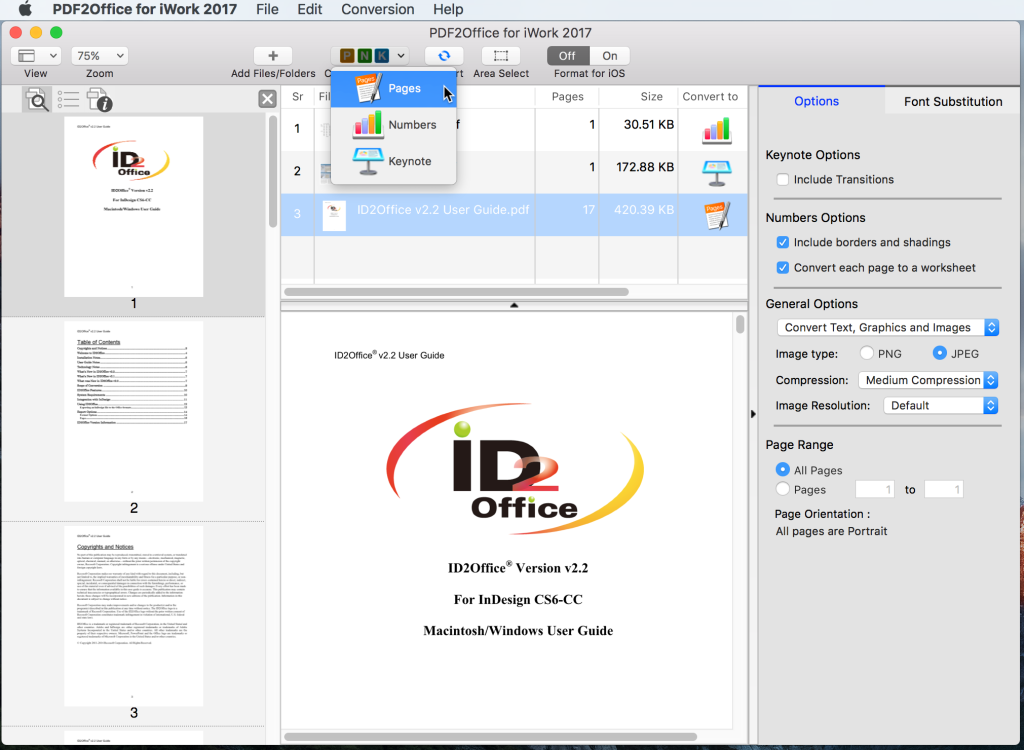 PDF2Office - PDF to Keynote Conversion on macOS