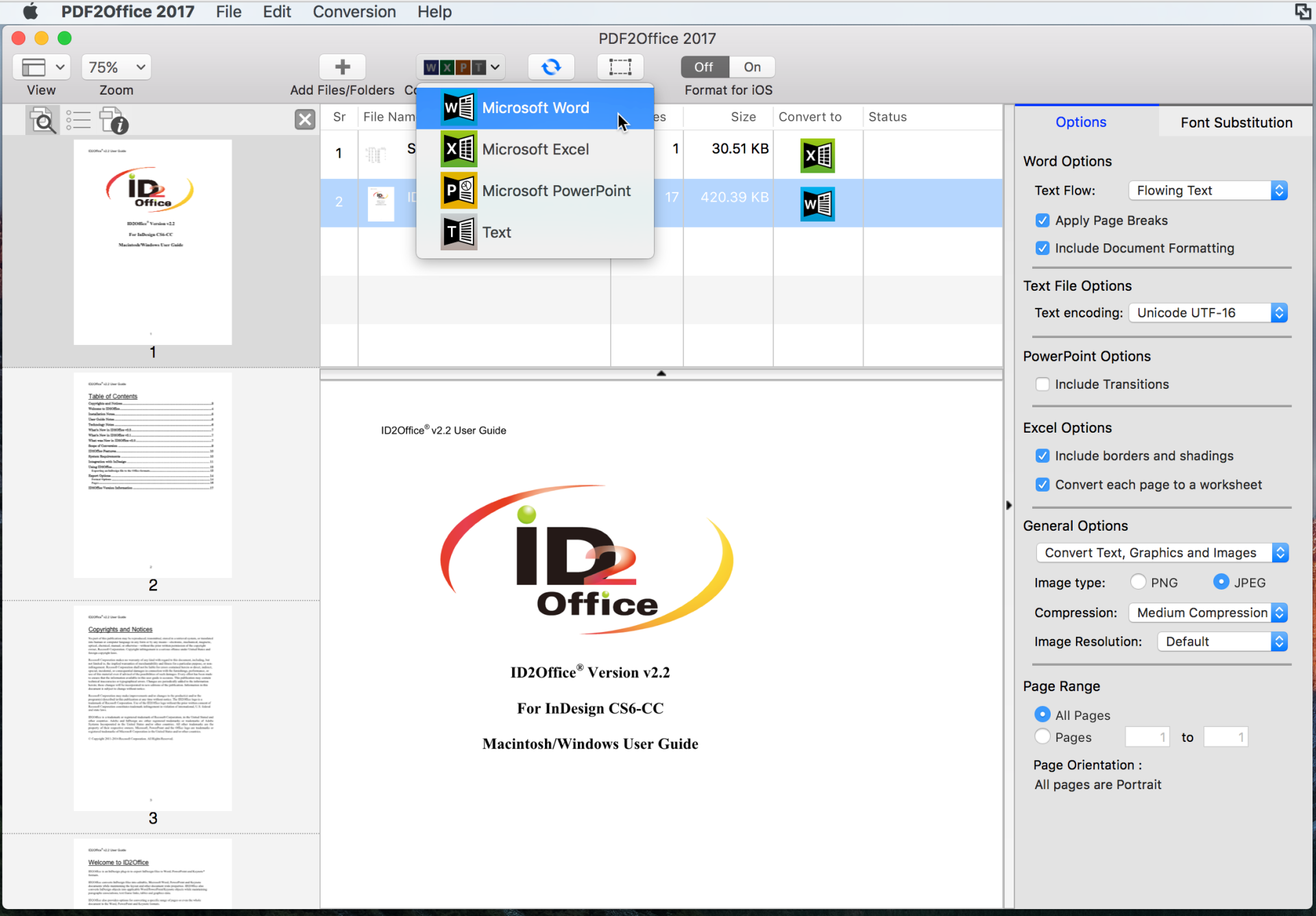 how to export pdf to word on mac